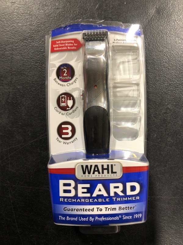 Photo 2 of Wahl Groomsman Corded or Cordless Beard Trimmer for Men - Rechargeable Grooming Kit for Facial Hair - Beard Trimmer, Shaver, & Groomer - Model 9918-6171V