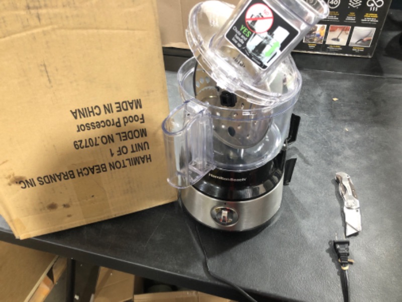 Photo 3 of Hamilton Beach 10-Cup Food Processor, with Bowl Scraper (70730)