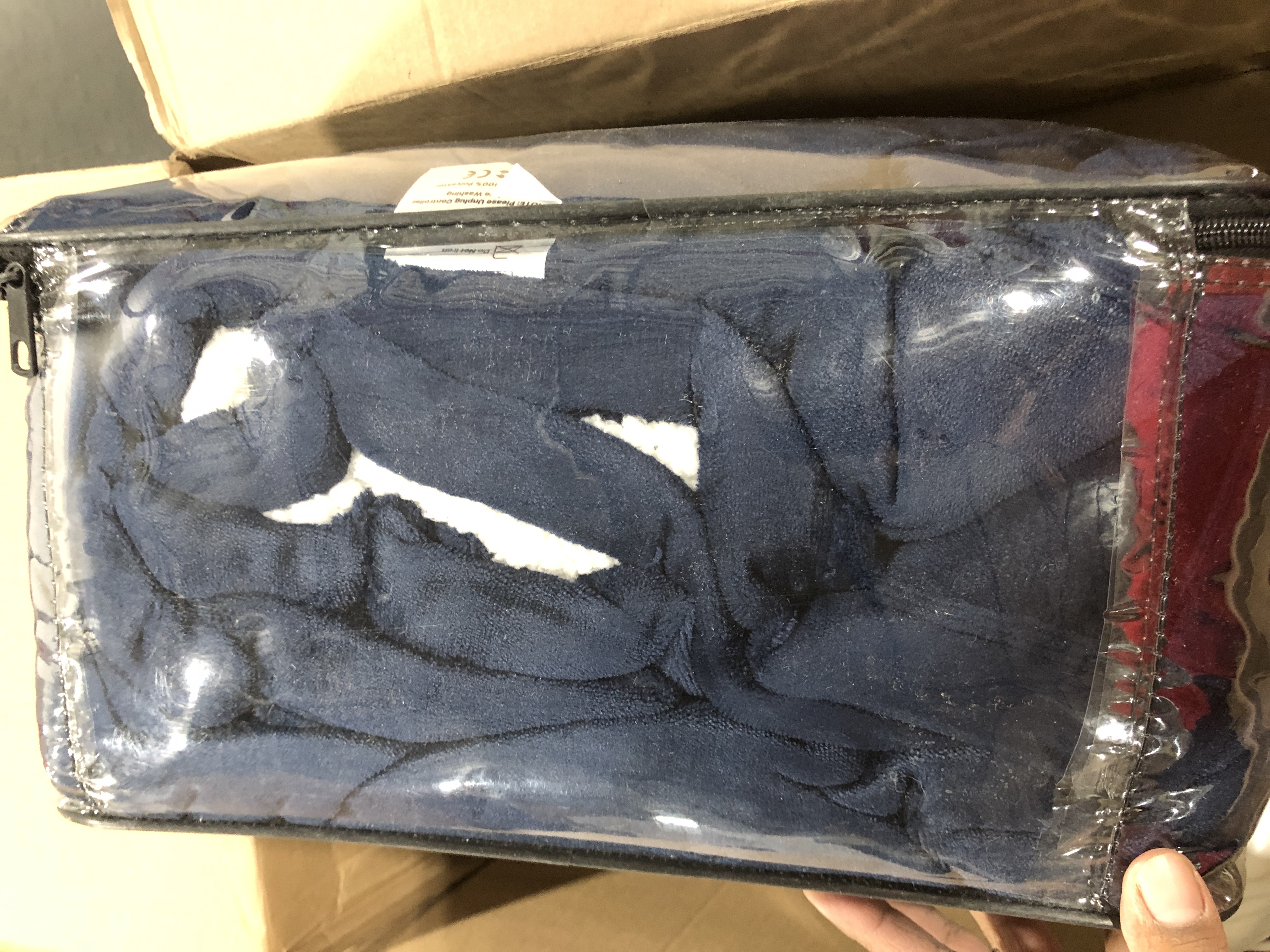Photo 1 of Akimtic Instant Warmth Stitchless Electric Blanket 84"x90" Queen Dual Control, 10 Heat Settings Sherpa Heating Blanket, Soft Fleece Heated Blanket, 2/4/6/8hrs Auto Shut Off, Machine Washable, Navy Navy Queen
