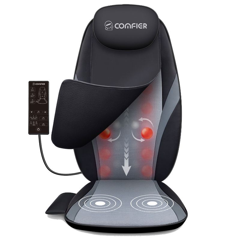 Photo 1 of Comfier Back Massager with Heat,Shiatsu Massage Chair Pad,Deep Kneading Massage Seat Cushion for Shoulder,Back for Home,Office use, Gift For Family
