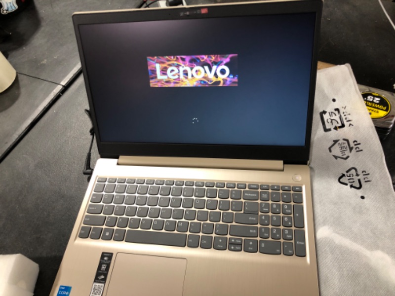 Photo 1 of Lenovo - IdeaPad 3 15" HD Touch Screen Laptop - Intel Core i3-1115G4 - Intel UHD Graphics - 8GB Memory - 256GB SSD - Almond