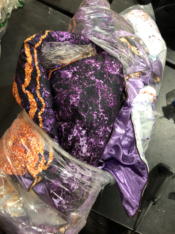 Photo 1 of aoaoaoway Marble Comforter Set Purple Queen Size?3 Pieces (1 Comforter + 2 Pillowcases) Volcanic Lava Watercolor Pattern Design, Ultra Soft silkly Microfiber Quilt for All Seasons(Queen, Purple) Queen Purple