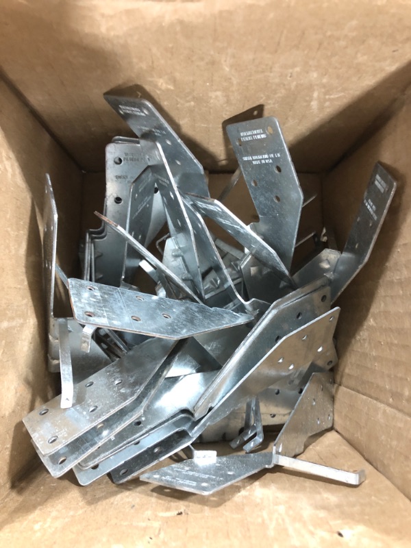 Photo 2 of 18-Gauge Galvanized Steel Hurricane Ties (Pack of 25) Made in America