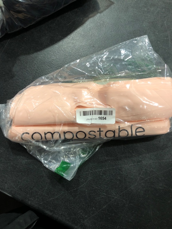 Photo 2 of Obviously You Have Great Taste Biodegradable Compostable Matte Light Pink Printed Poly Mailers | 50 Pack | 10 x 13 inch | self Adhesive | Built in Handle | 3 mil Thick | Shipping Packaging Supplies