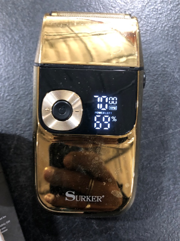 Photo 1 of Surker Shavers for Men Electric Shaver Razor Cordless Professional Barber Shaver USB Rechargeable Wet/ Dry Shaving( Gold)…