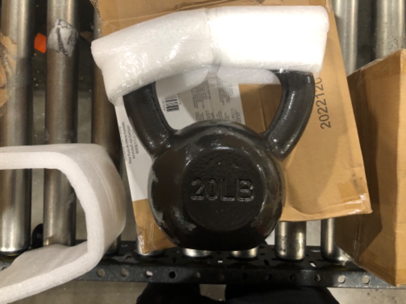Photo 2 of Amazon Basics Cast Iron Kettlebell, 20 lb.