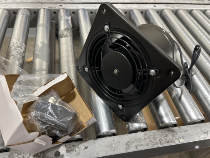 Photo 2 of 6 Inch Exhaust Fan with Stepless Governor Function | Kitchen Extractor Exhaust Fan | Through Wall Fan | Garage Ventilation Fan | For Kitchen Bathroom Garage Loft, Outer Rotor Motor Wind Speed 308 CFM