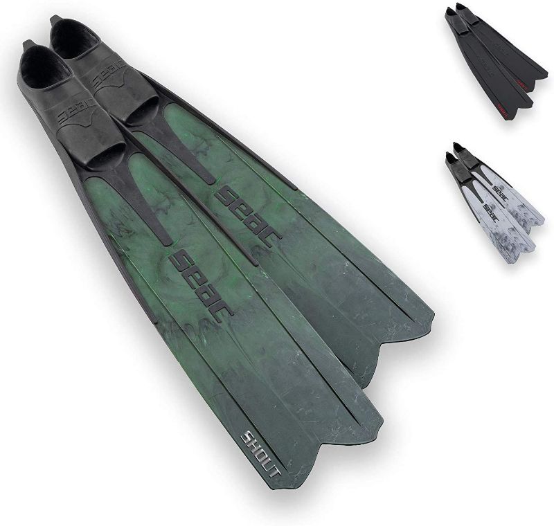 Photo 1 of SEAC Shout Adult Long Fins for Scuba Diving, Freediving and Spearfishing
SIZE 5.5-6.5