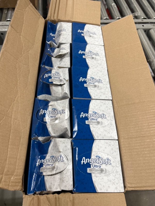 Photo 1 of Angel Soft Professional Series Facial Tissue by GP Pro in Cube Box 2 Ply - 7.60 X 8.50 - White - for Lodging Office Medical - 96 per Box - 10 / Ca

