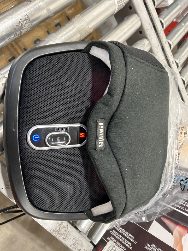 Photo 2 of Homedics Shiatsu Air Max Foot Massager with Heat Padded Two Massage Styles Adjustable Intensity, Black, 1 Count