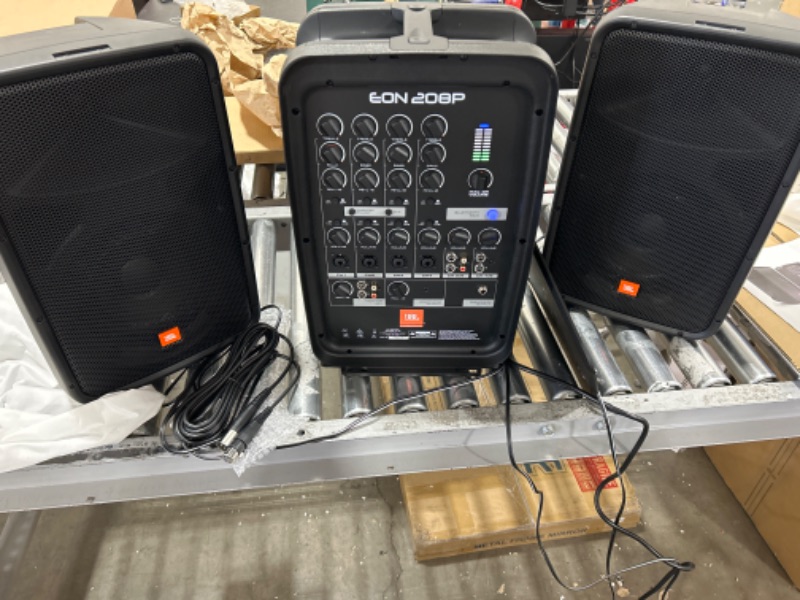 Photo 2 of JBL Professional EON208P Portable All-in-One 2-way PA System with 8-Channel Mixer and Bluetooth 8" Speaker Speaker