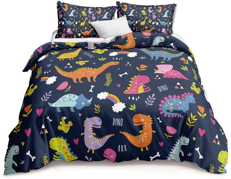 Photo 1 of Z.Jian HOME Bedding for Boys,Dinosaur Twin Comforter Cover Sets for Kids,Dinosaur Room Decor for Boys,Duvet Cover Sets Include 1 Duvet Cover 1 Pillowcase,No Comforter(KL02 Twin)
