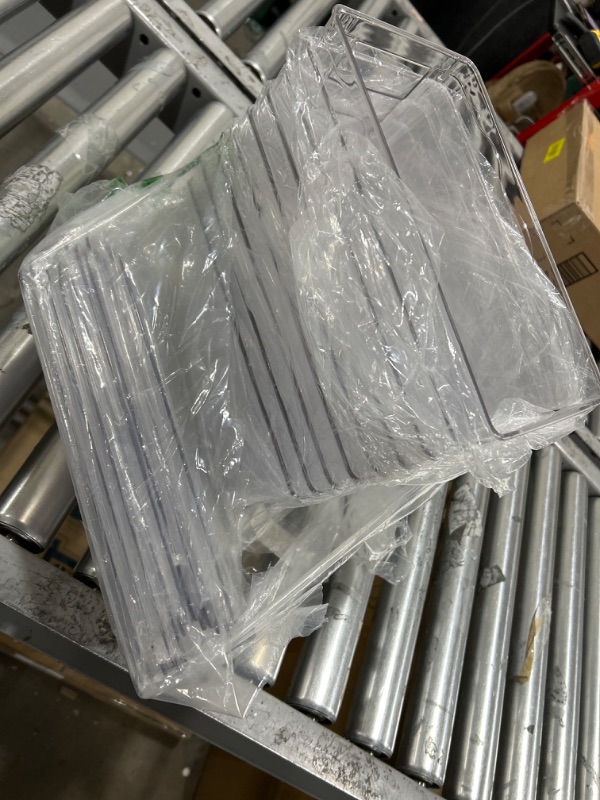 Photo 3 of 10 pack Clear Plastic Storage Bins With Lids