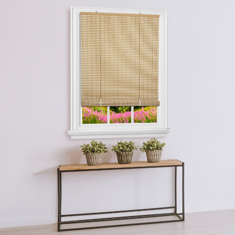 Photo 1 of Achim 0.06 Cordless Vinyl Blinds Brown 30 in X 72
