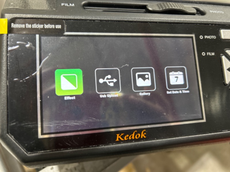 Photo 3 of KEDOK Photo,NameCard,Slide & Negative Scanner with Large 5” LCD Screen,Film and Slide Digitizer-Convert 35mm,110 Film/Photo(3R,4R,5R)/NameCard to 22MP Digital JPEG-8GB SD Card Included BLACK