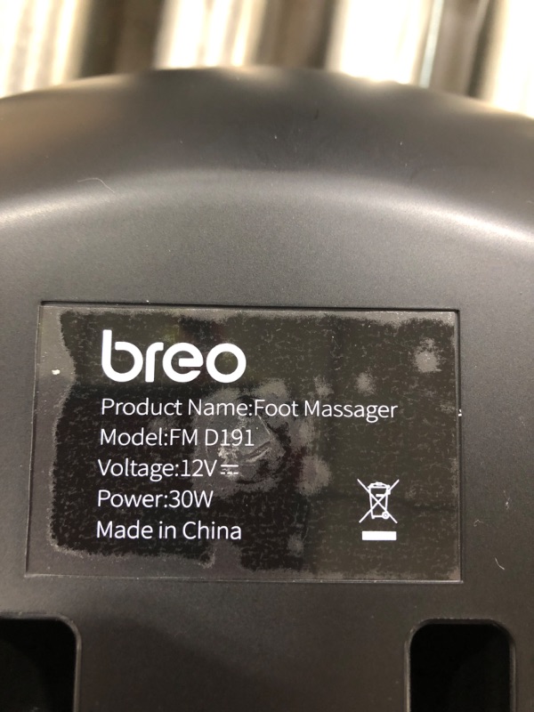 Photo 3 of Breo Foot Massager Machine with Heat, Shiatsu Deep Tissue Kneading, Rolling Massage for Relief, Fits Feet Up to Men Size 12 1 Count (Pack of 1)