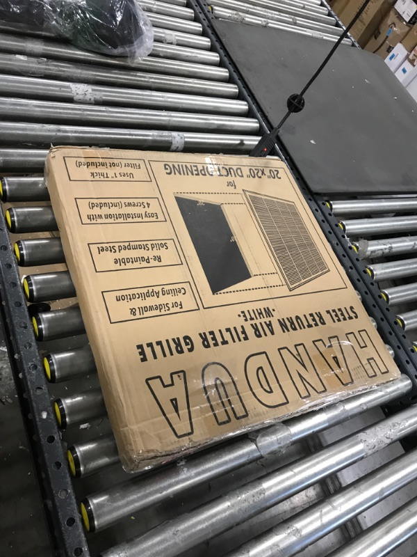 Photo 5 of 20"W x 20"H [Duct Opening Measurements] Steel Return Air Filter Grille [Removable Door] for 1-inch Filters | Vent Cover Grill, White | Outer Dimensions: 22 5/8"W X 22 5/8"H for 20x20 Duct Opening Duct Opening style: 20 Inchx20 Inch