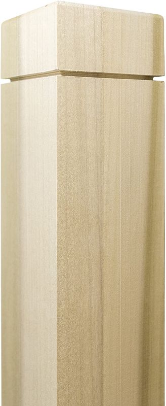Photo 1 of 300N - Notched Newel - 3" x 48" - Clean Routed Design - Paint-Grade (Poplar)
