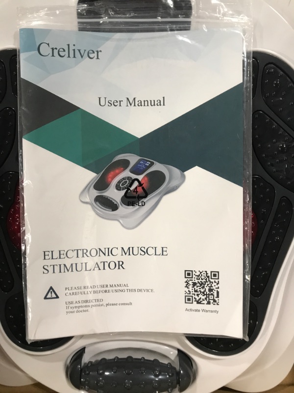 Photo 4 of Creliver Foot Circulation Plus EMS & TENS Foot Nerve Muscle Massager, Electric Foot Stimulator Improves Circulation, Feet Legs Circulation Machine Relieves Body Pains, Neuropathy (FSA or HSA Eligible)