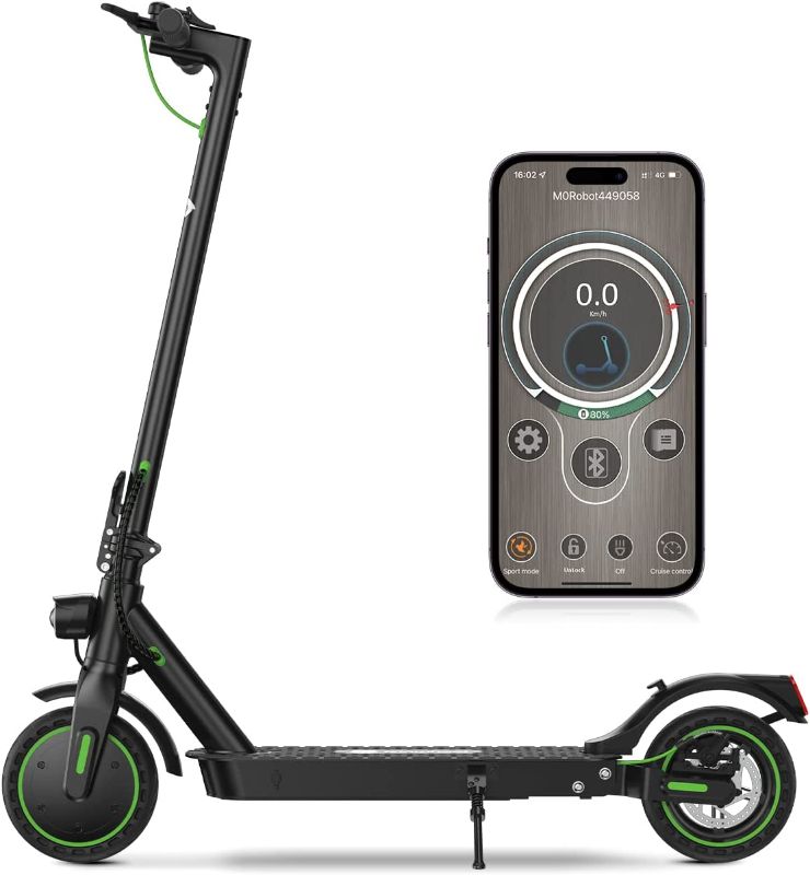 Photo 1 of isinwheel S9Pro Electric Scooter, 8.5" Solid Tires E Scooter, 17 Miles Range and 19 MPH Portable Folding Commuting Scooter for Adults, Dual Suspension...