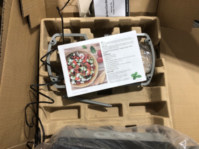Photo 1 of AeroGarden Harvest XL with Gourmet Herbs Seed Pod Kit - Indoor Garden with LED Grow Light, Black Harvest XL Black