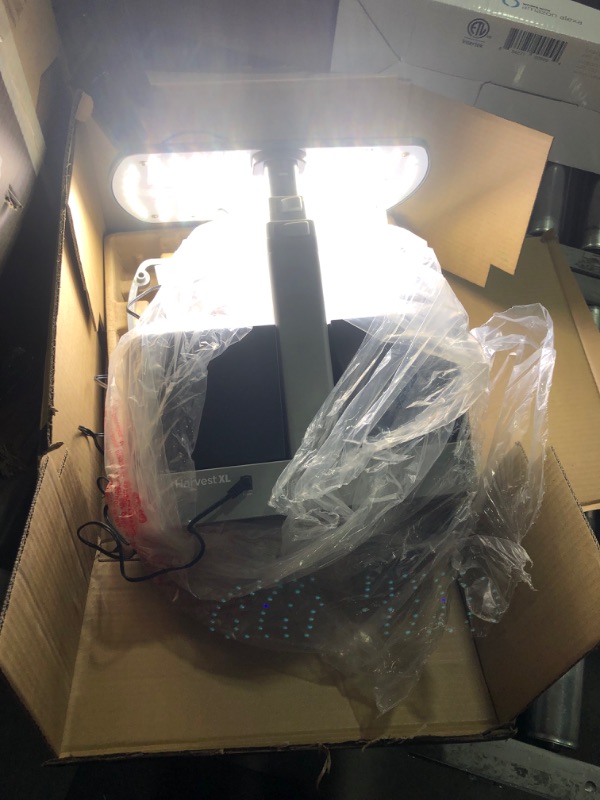 Photo 1 of AeroGarden Harvest XL with Gourmet Herbs Seed Pod Kit - Indoor Garden with LED Grow Light, Black Harvest XL Black
