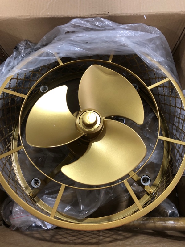 Photo 1 of 9 inch diameter gold ceiling fan