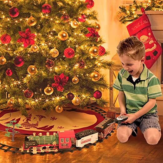 Photo 1 of Christmas Electric Train Set with Steam, Sound & Light, Remote Control Train Toys w/Steam Locomotive Engine, Cargo Cars & Tracks, Toy Train w/Rechargeable Battery for Kids Boys 3


Christmas Electric Train Set with Steam, Sound & Light, Remote Control Tra