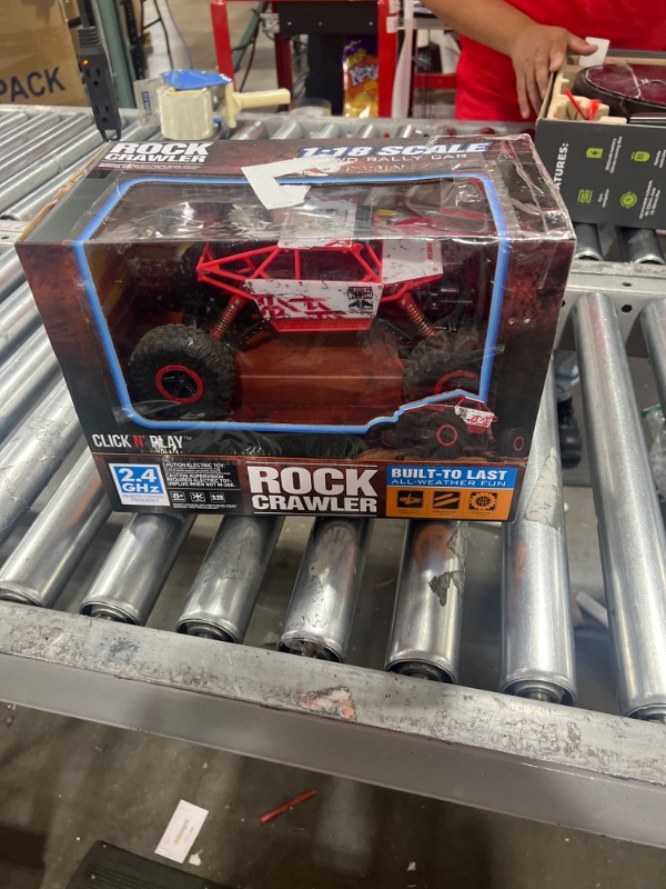 Photo 2 of Click N’ Play Remote Control Car 4WD Off Road Rock Crawler Vehicle 2.4 GHz, Red