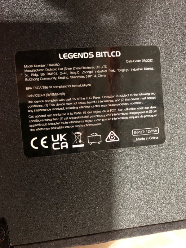 Photo 3 of Legends BitLCD Marquee, USB Connection, Arcade Games, Classic Retro Video Games, Arcade & Console Games, Action Fighting Puzzle Sports & More, Home Arcade