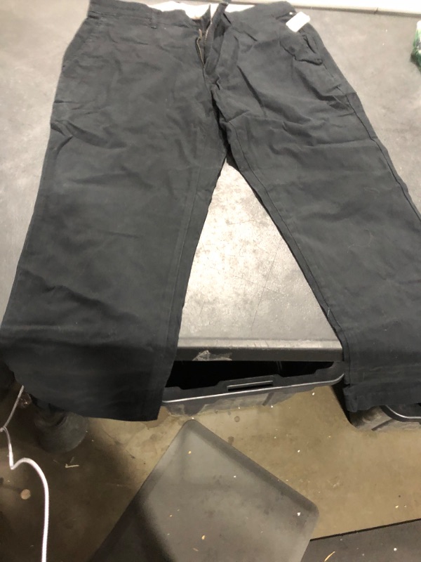 Photo 2 of Amazon Essentials Men's Slim-Fit Casual Stretch Khaki Pant 32W x 29L Black