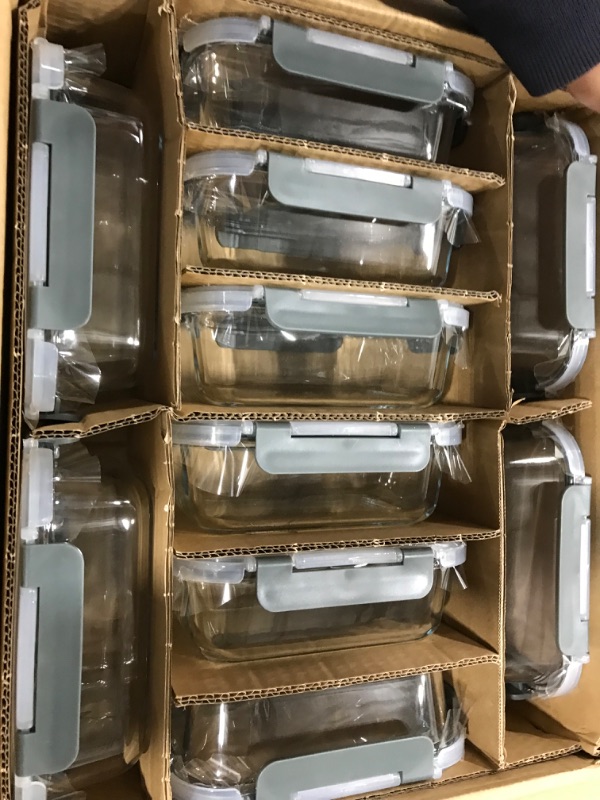 Photo 2 of [10-Pack] Glass Meal Prep Containers Bundle 