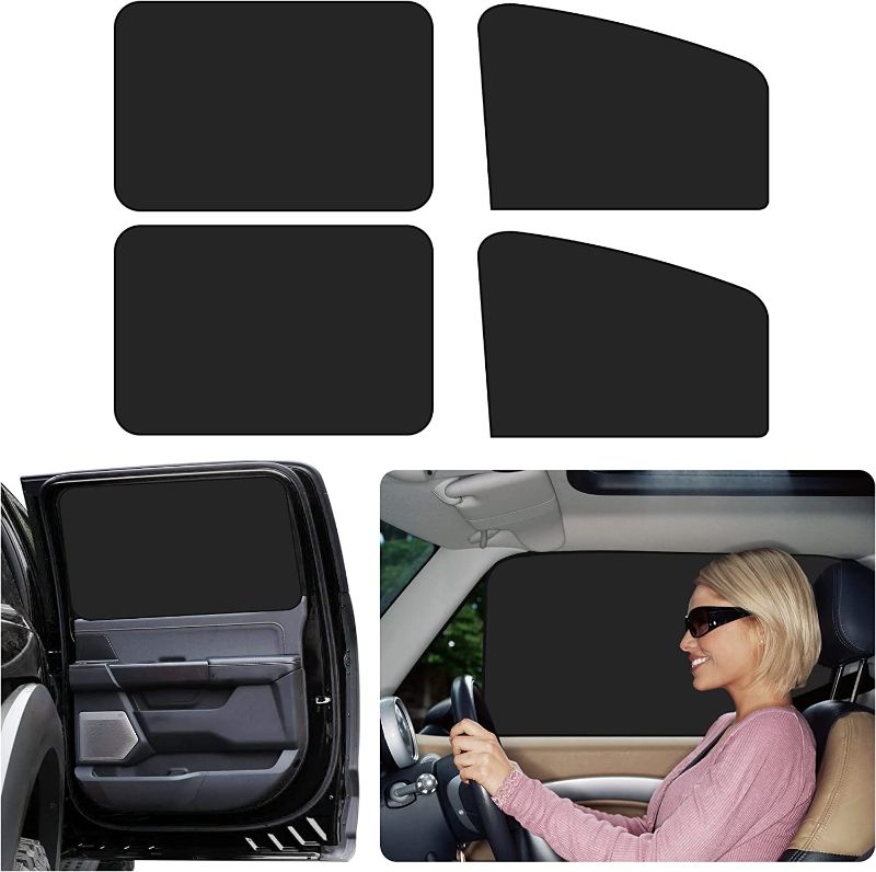 Photo 1 of 5Pack Car Window Shades with Magnets,Strong-Light Blocking&UV Protection Car Privacy Shades,Universal Car Essential Interior Accessories for Window Baby,Car Camping and Napping Car Curtains
