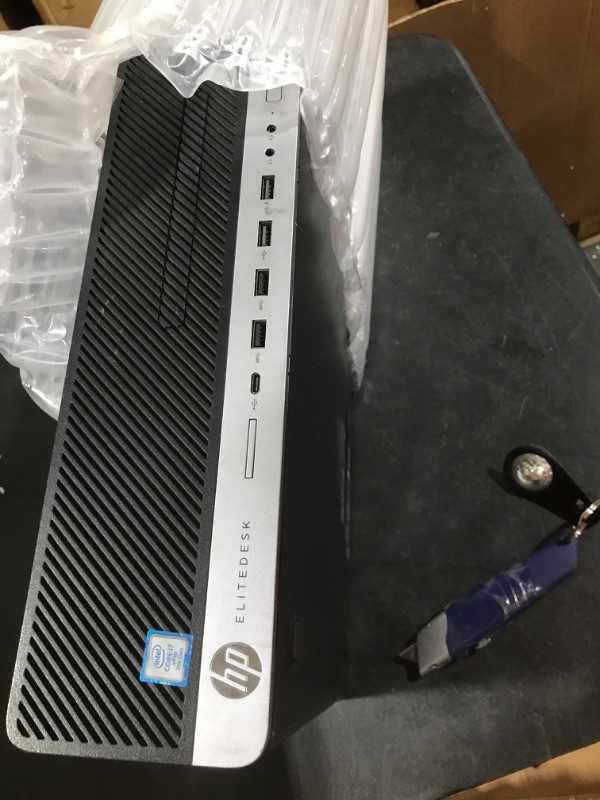 Photo 1 of HP EliteDesk 800 G3 SFF Desktop Intel i7-7700 UP to 4.20GHz 32GB DDR4 New 1TB NVMe M.2 SSD Built in WiFi BT Dual Monitor Wireless Keyboard & Mouse Support Win10 Pro (Renewed)