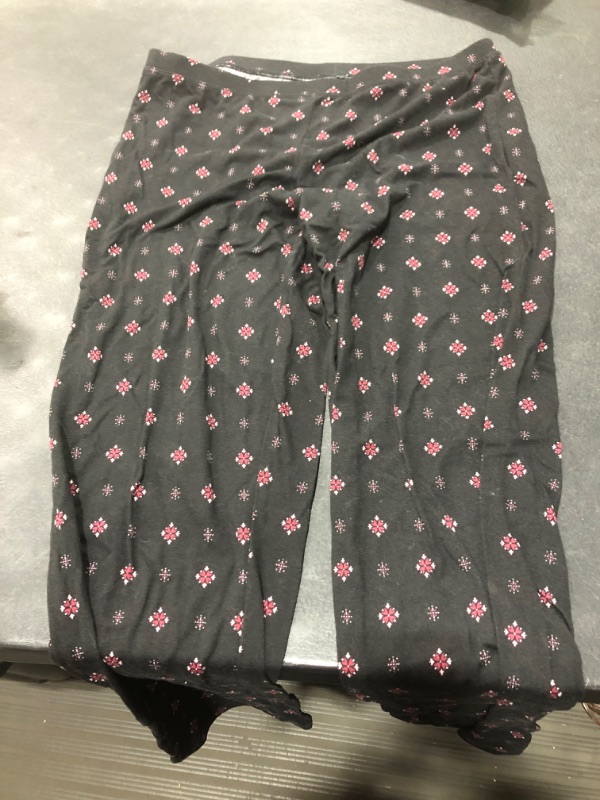 Photo 2 of Alfani Womens Ultra Soft Knit Pull-On Jogger Pajama Pants (Diamond Geo, Small)