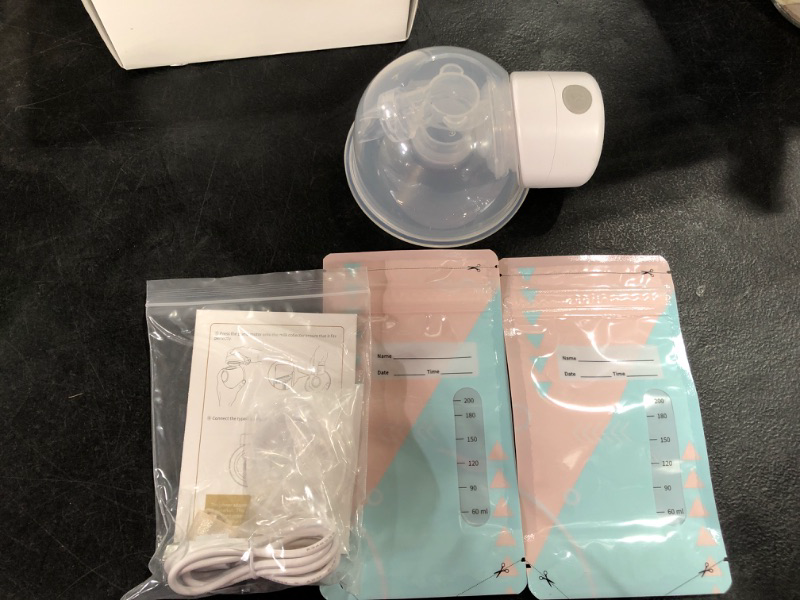 Photo 2 of Electric Breast Pump, Wearable Breast Pump, Portable Hands Free Breastpump Pain Free with Massage Mode & LCD Screen, 2 Mode & 9 Levels, Gifts for Woman, 24mm Flange 1 Count (Pack of 1)