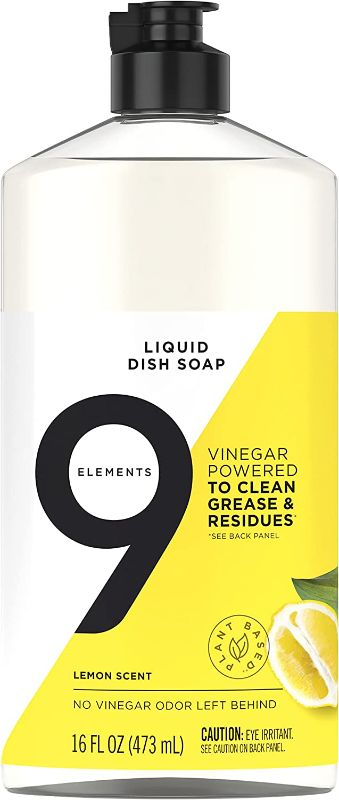 Photo 1 of 9 Elements Dishwashing Liquid Dish Soap, Lemon Scent Cleaner, 16 oz Bottles