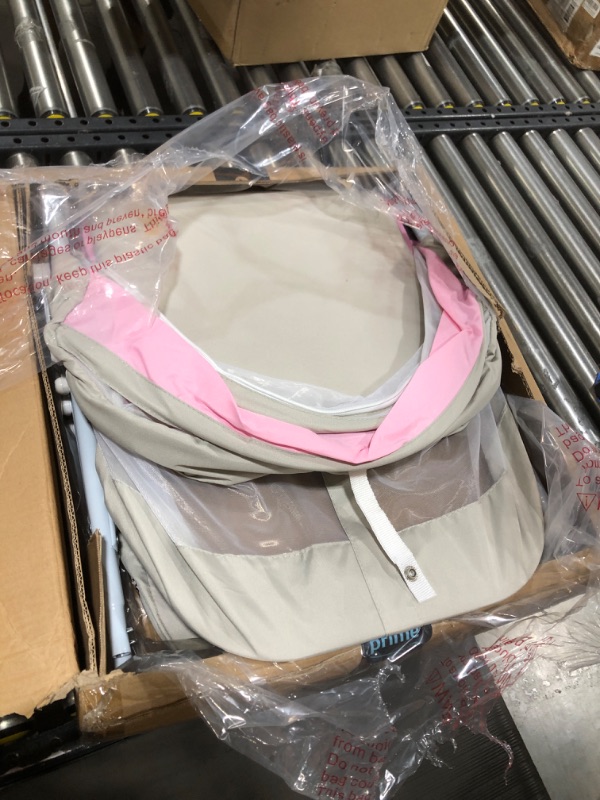 Photo 2 of Dream on Me Karley Bassinet - Grey and Pink