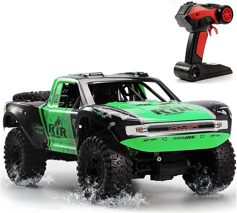 Photo 1 of QAQQVQ Amphibious Remote Control Car, 1/10 Scale 20”Large RC Car Monster Truck 2.4GHz All Terrain Waterproof Racing Car Off-Road RC Crawler Toy Gift for Kids Adults
