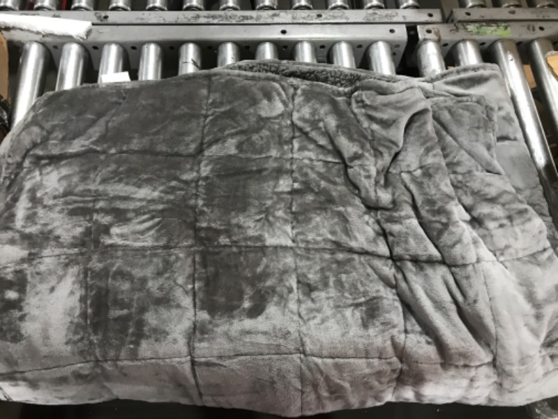 Photo 1 of 15 pound weighted blanket grey 48 inch by 72