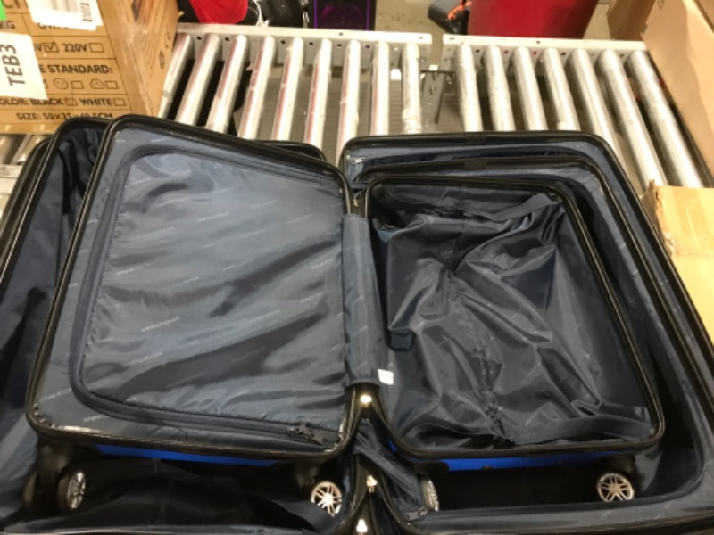 Photo 2 of 3 piece blue luggage set