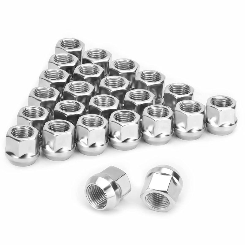 Photo 1 of  Chrome Aftermarket Wheel Lug Nuts, 24 PCS M14x2 Open End Cone Seat Bulge Acorn One-Piece Lug Nuts for unkown model and make