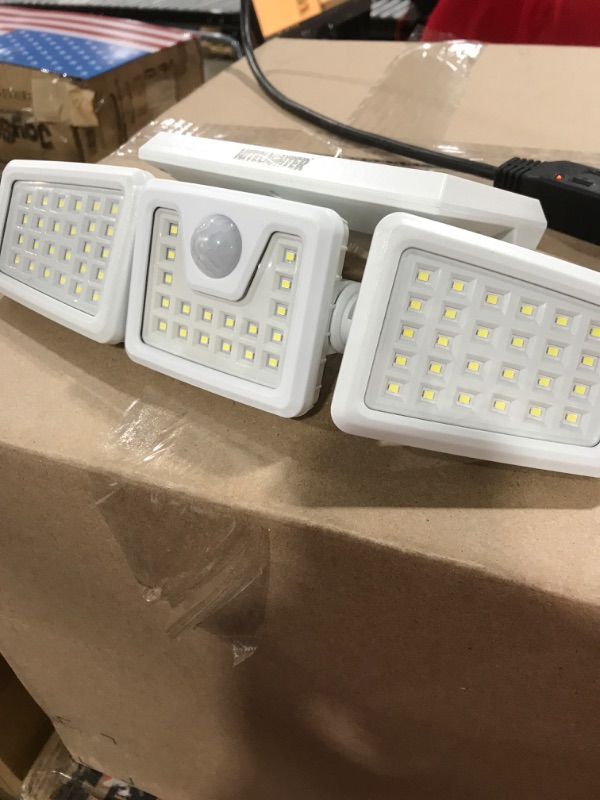 Photo 1 of Nitelighter LED Spotlight – Motion Activated Solar Flood Light with 3 Rotating/Pivoting Lamps, Wireless and Easy to Install, Outdoor Security Light Ideal...