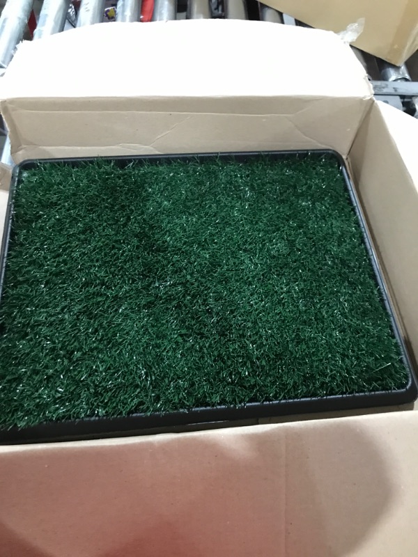 Photo 3 of  Fake Grass Pee for Dog Artificial Grass Rug Pad for Puppy Potty Washable Grass Mat for Pet Training with Drainage Hole and Easy to Clean