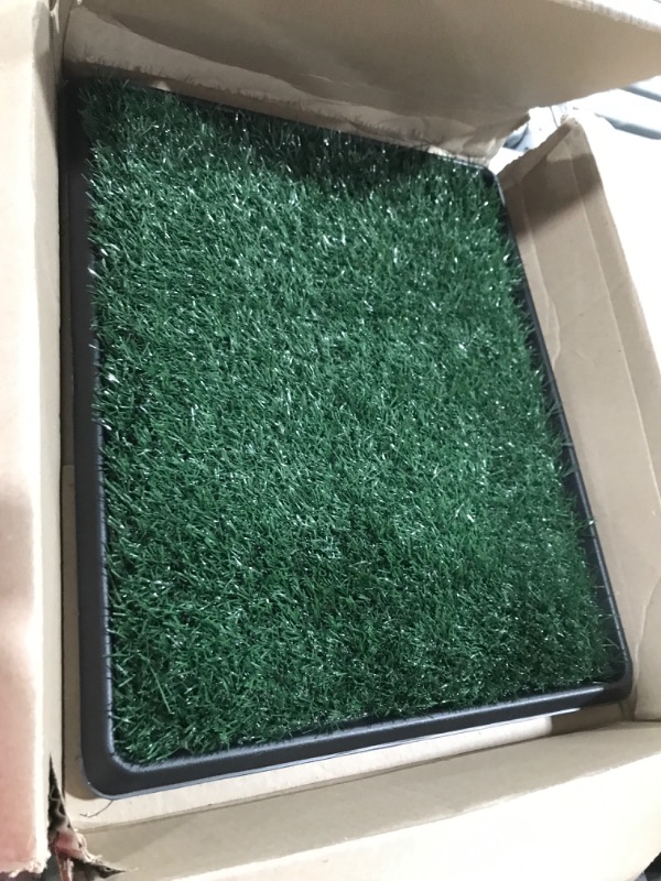 Photo 2 of  Fake Grass Pee for Dog Artificial Grass Rug Pad for Puppy Potty Washable Grass Mat for Pet Training with Drainage Hole and Easy to Clean