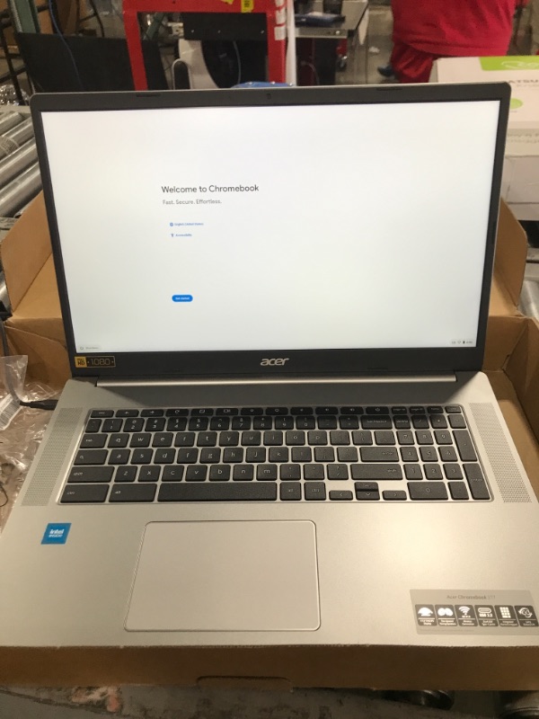 Photo 2 of Acer Chromebook 317 17.3” FHD Intel Celeron N4500 64GB eMMC 4GB RAM Silver