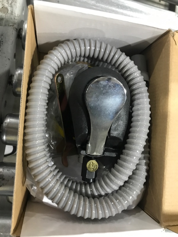 Photo 1 of 5-Inch Self-Vacuuming Air Random Orbit Sander,Dual Action Palm Sander with Hose and Dust Bag for Car, Wood Wax, Metal Work Self- Vacuum