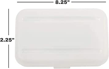 Photo 3 of 1InTheOffice Clear Pencil Case, Plastic Pencil Box 8x5, Clear Pencil Organizer (2 Pack)