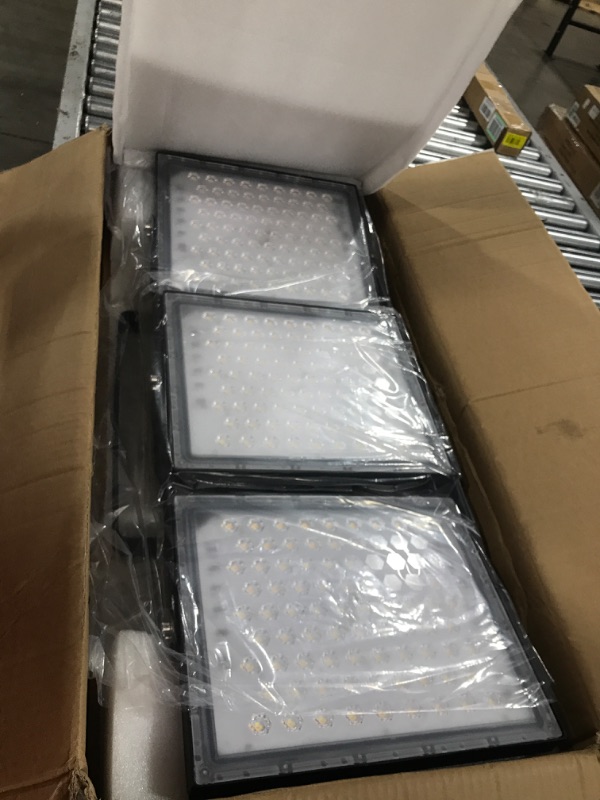 Photo 2 of 450W Smart LED Security Floodlights, Super Bright Outdoor Lights 40500LM, Tunable White 3000K-6000K, 330° Lighting Angle, APP Group Control, Timing, IP66 Waterproof for Street Parking Lot Sport Court 