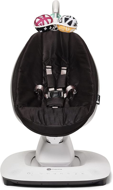 Photo 1 of 4moms MamaRoo Multi-Motion Baby Swing, Bluetooth Baby Swing with 5 Unique Motions, Black
